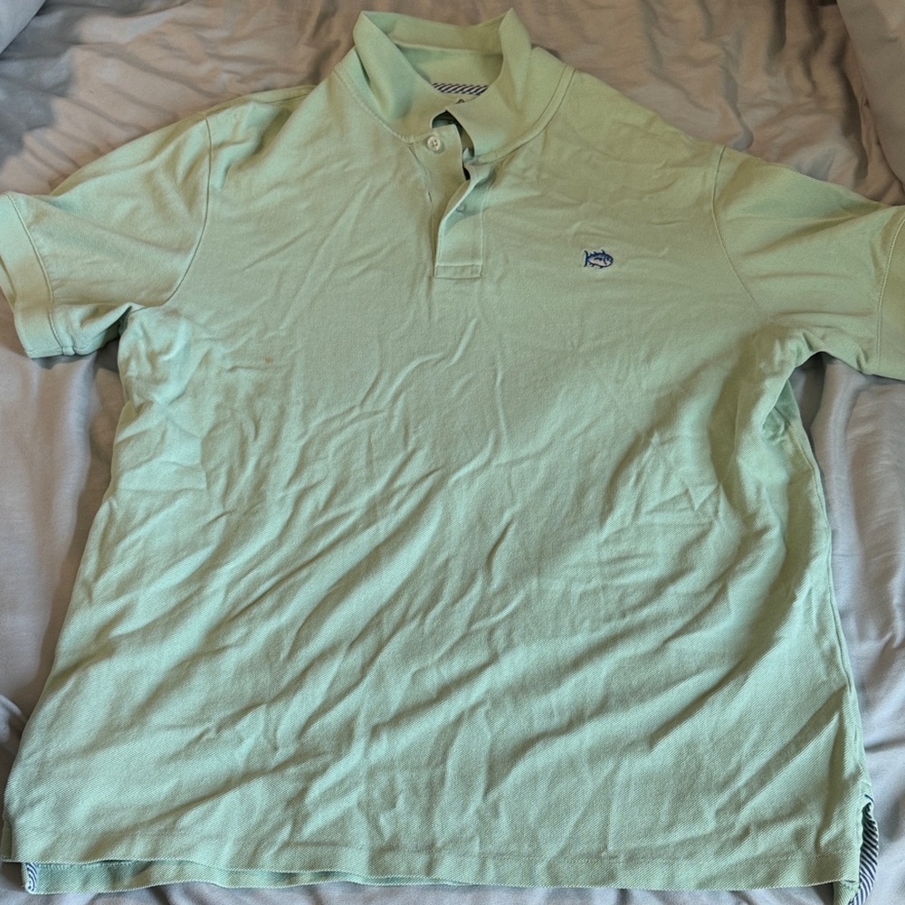 Southern Tide Light Green Polo Shirt